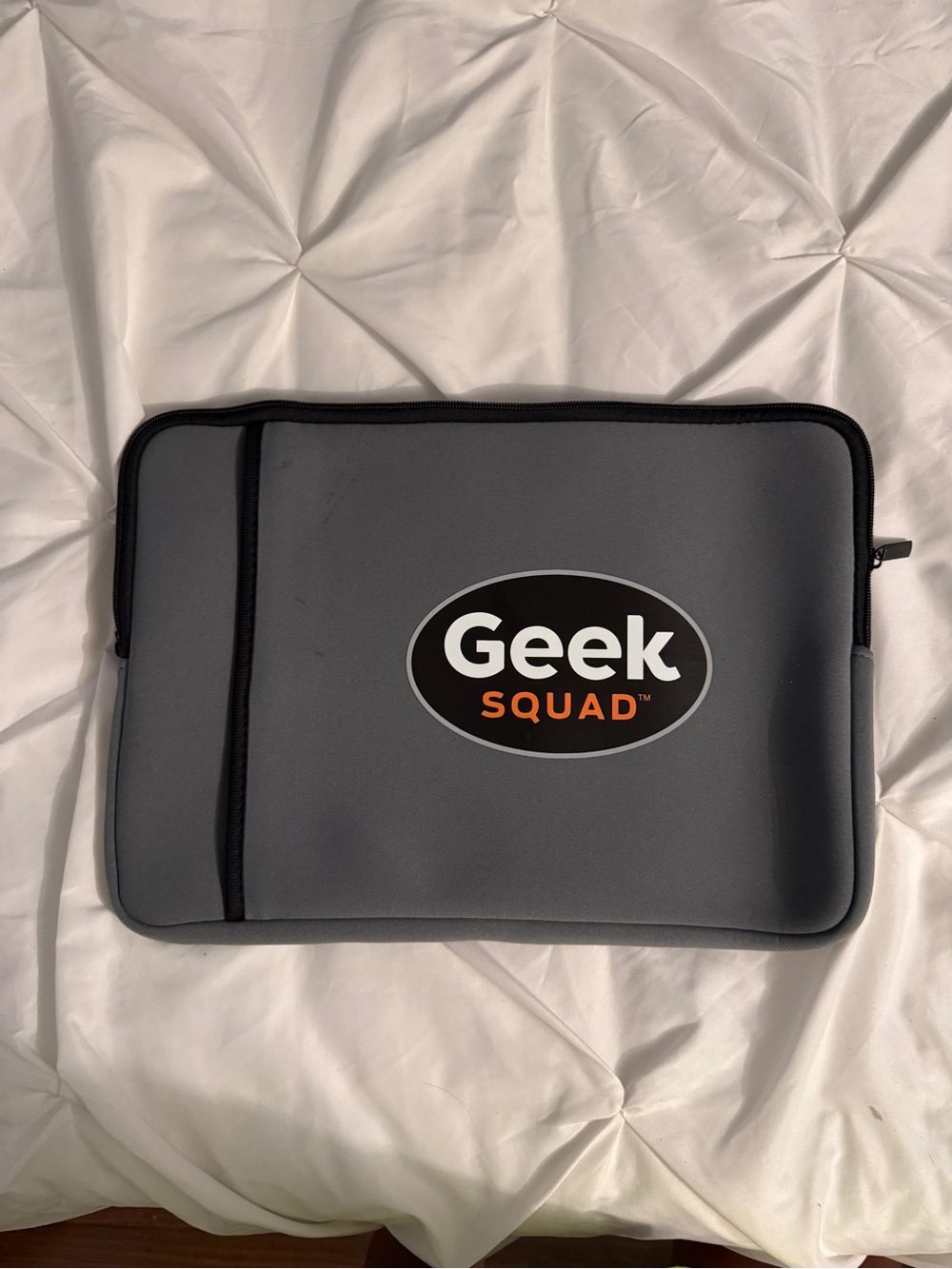 Gray Tablet Sleeve with Front Pocket